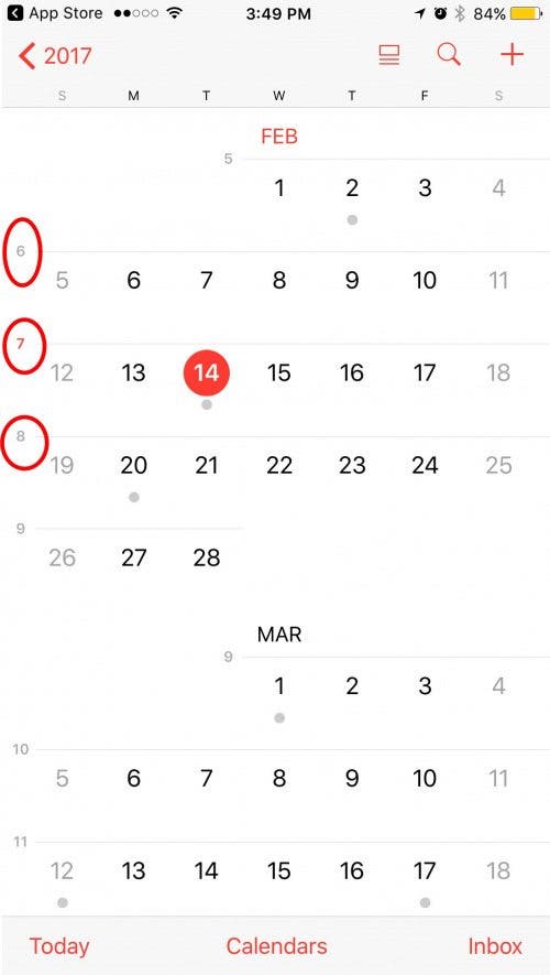 How to Show Week Numbers in Calendar App on iPhone