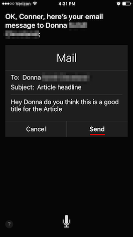 Tip of the Day: How to Send Emails with Siri
