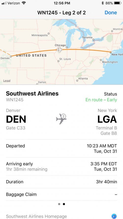 How to Track Flights in Safari with iOS 11 on iPhone