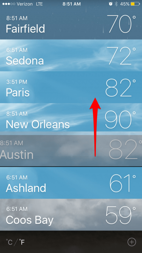 How to Add and Delete Locations in the Weather app on iPhone