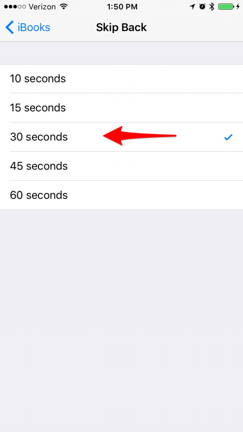 How to Change How Far You Skip Backward and Ahead in Audio Books in iBooks