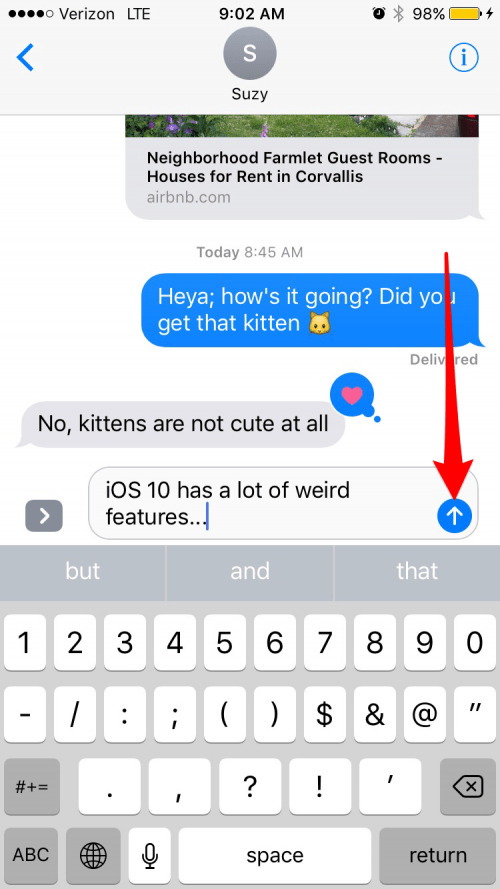How to Use Effects in Messages
