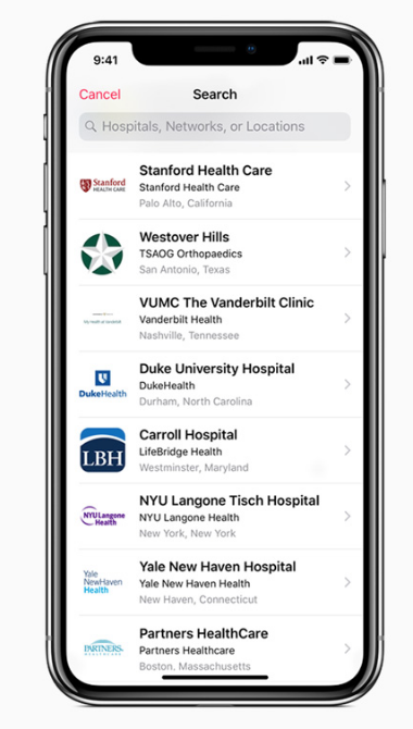 iphone medical records app