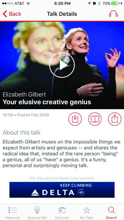 TEDTalks app