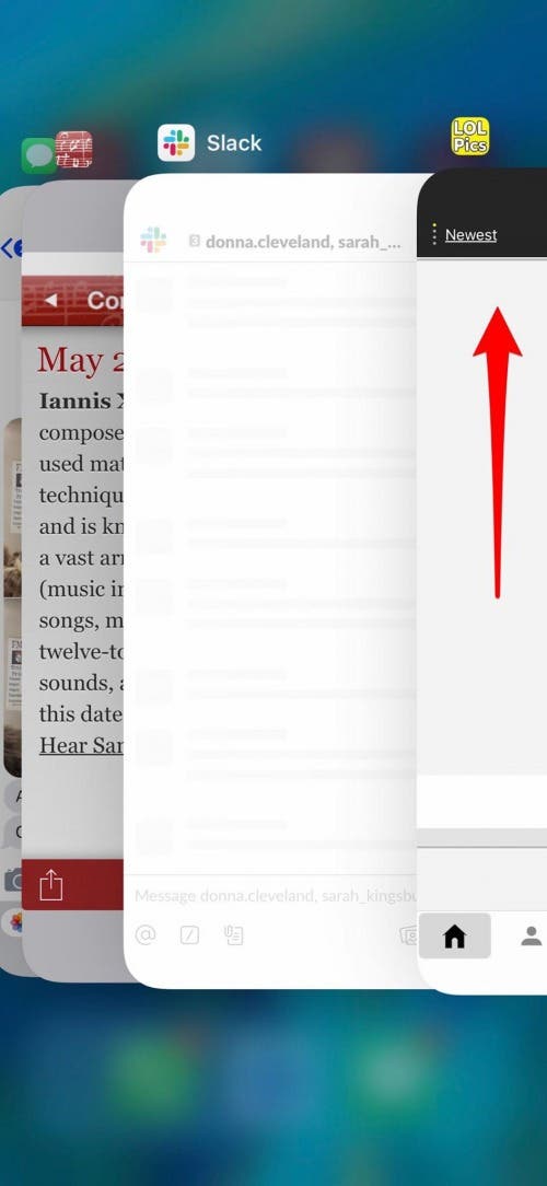 how to force close apps