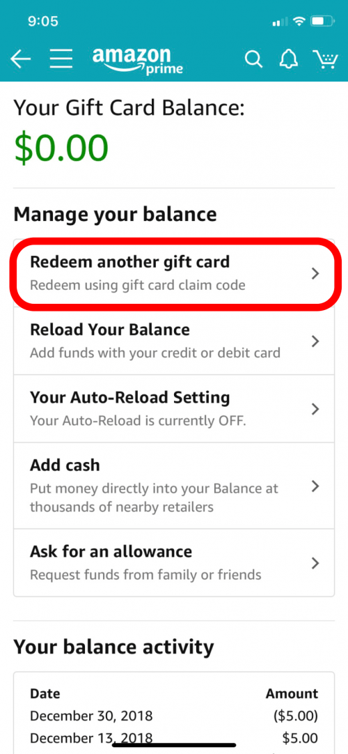 How To Redeem An Amazon Gift Card Or Claim Code On Your Iphone Or Ipad