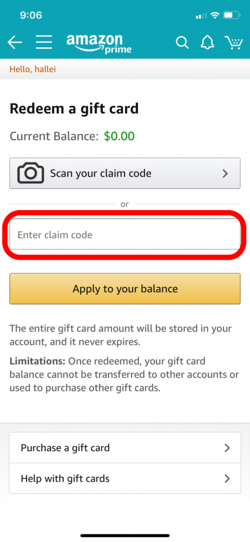 How To Redeem An Amazon Gift Card Or Claim Code On Your Iphone Or Ipad