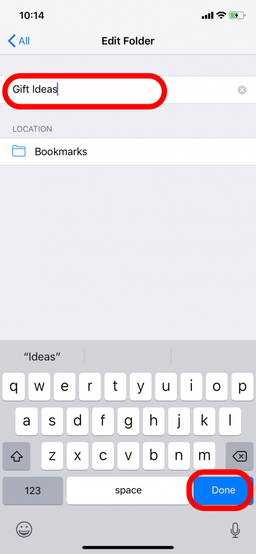 ios safari sort bookmarks