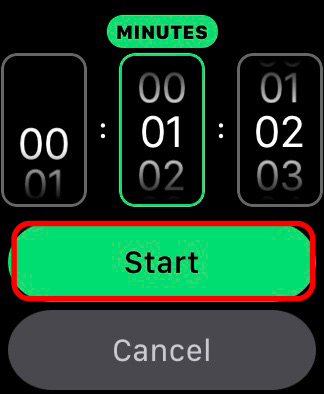 apple watch presentation timer