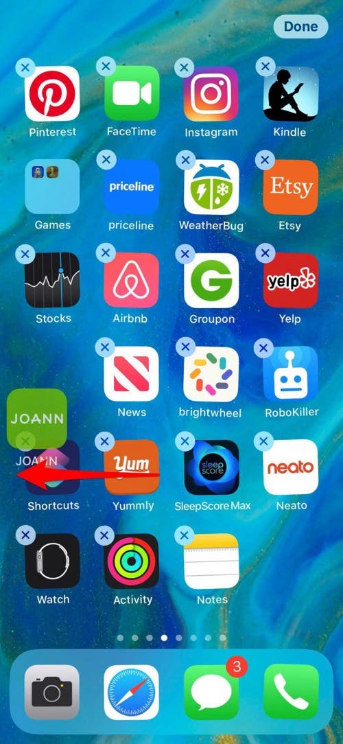 iphone home screen