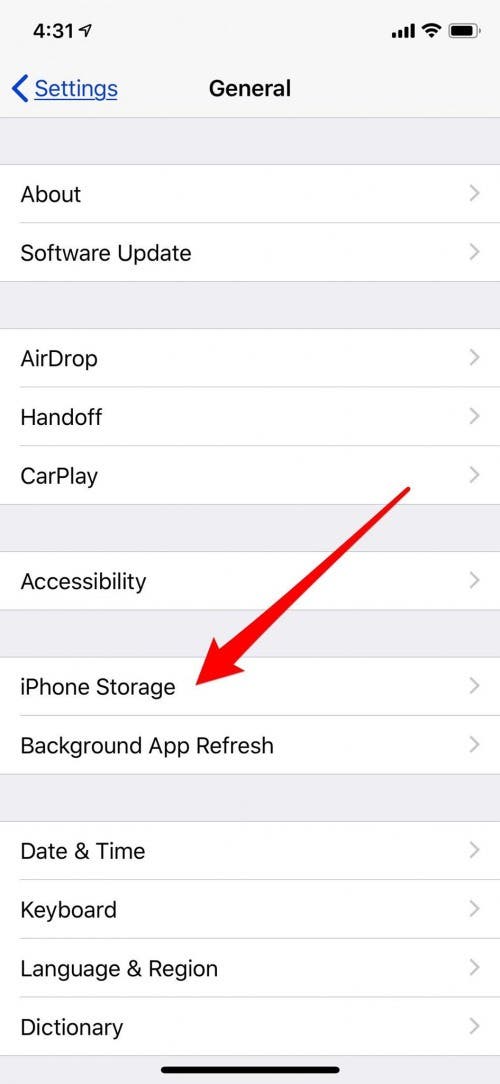 manage storage