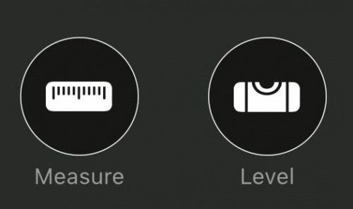 measure and level icons control center measure and level icons control center
