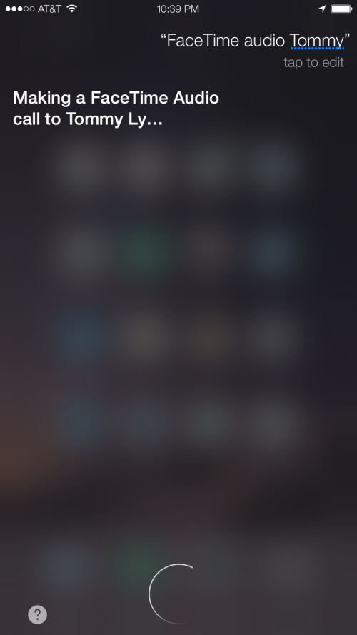 Use Siri to Make FaceTime Calls