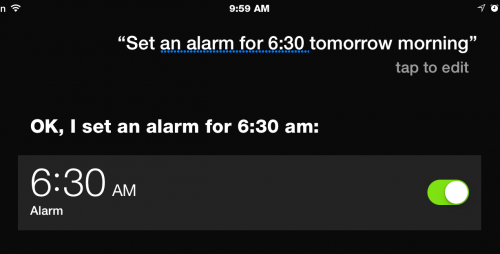 Use Siri to Set an Alarm or Timer