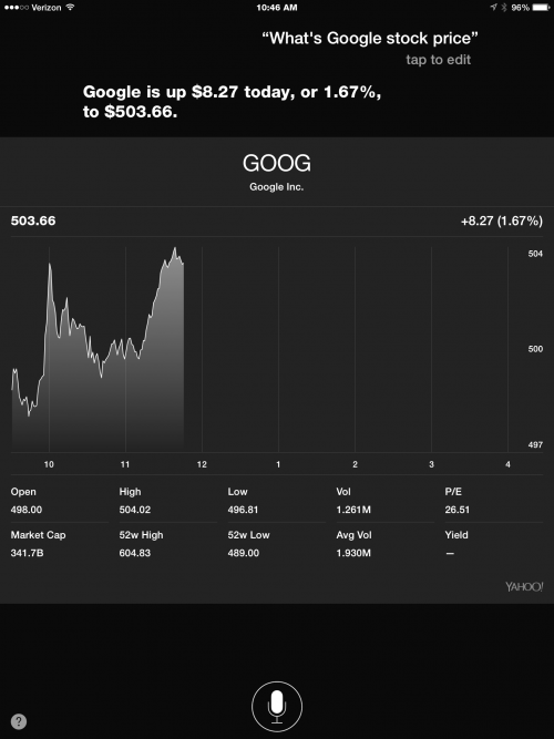 Use Siri to Check Stock Prices and Performance
