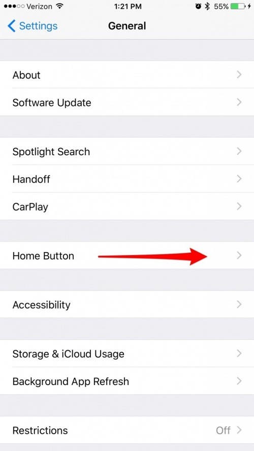 customize home button haptic feedback