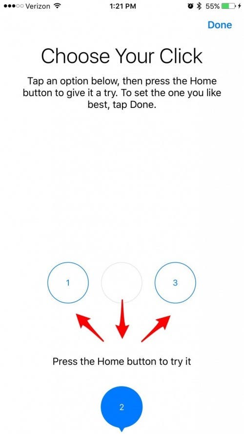 customize home button haptic feedback