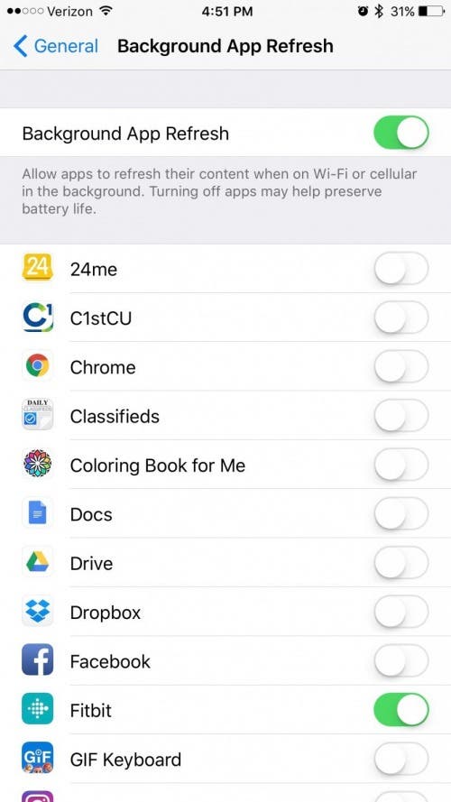 Should You Leave Background App Refresh On Or Off Christmas