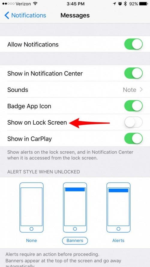 How to Hide Text Messages from Lock Screen (Turn Off Message Preview