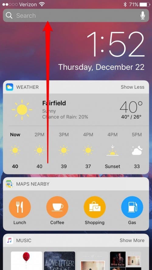 How to Search Your iPhone from the Lock Screen
