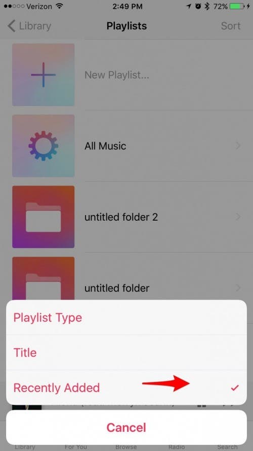How to Sort Your Playlists in Apple Music