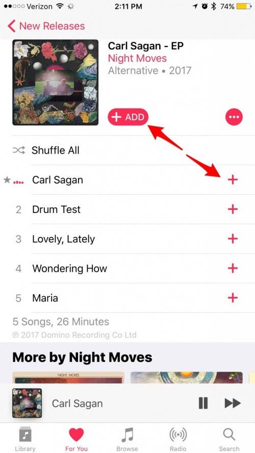 How to Make Songs Available Offline with Apple Music on iPhone