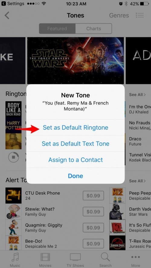 your favorite song your iphone ringtone