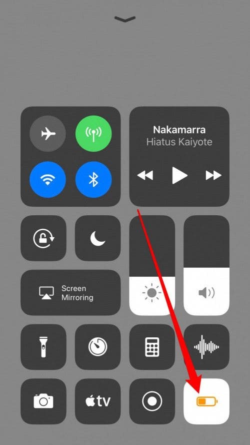 How To Add Low Power Mode To Control Center With Ios 11 On Iphone