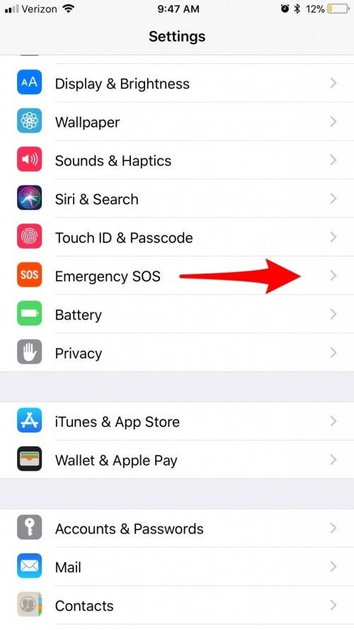 How to Turn on Emergency SOS with iOS 11 on iPhone