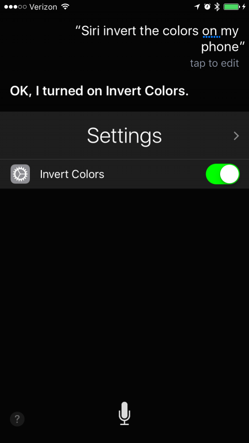 How to Invert Colors with Siri on iPhone