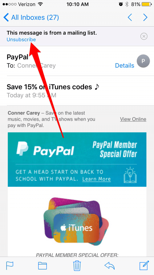 How To Easily Unsubscribe From Email Lists On Iphone Ipad