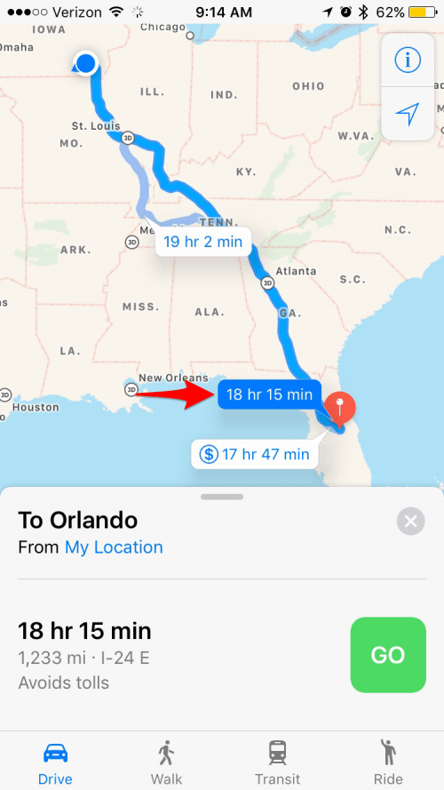 How to Avoid Toll Roads in Apple Maps with iOS 10