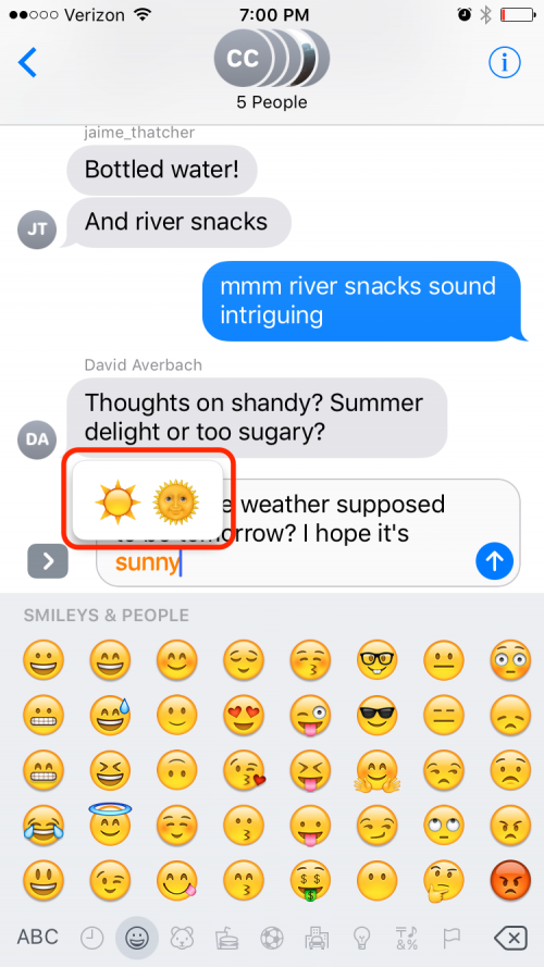 Emoji text