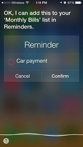 Use Siri to Add Reminders to Specific Lists