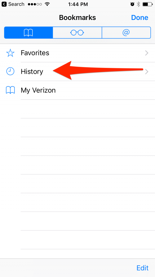 safari history