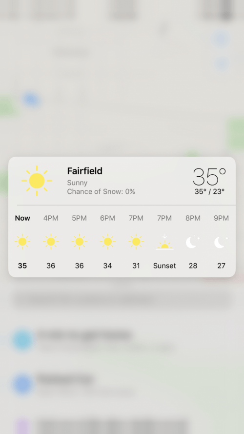 weather in maps iOS 10.3
