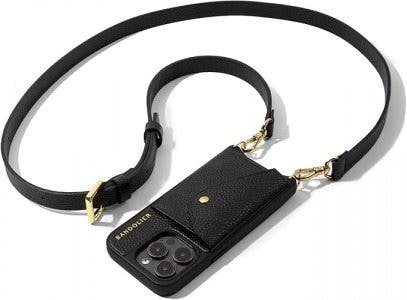 The Bandolier Hailey crossbody wallet phone case has a removable and adjustable lanyard.