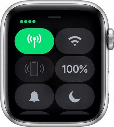 Green dots icon on Apple Watch