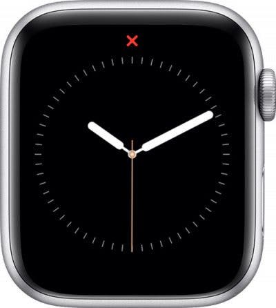Red X icon on Apple Watch