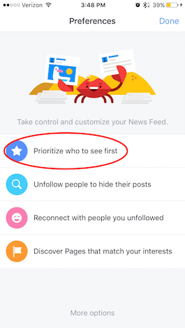 How to Choose Whose Post You See First on Facebook