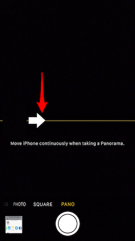 How to Switch Direction in Panorama Mode