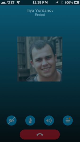 Skype call