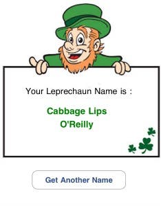 Leprechaun Name Generator App