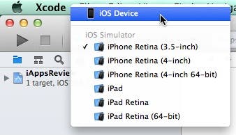 Scheme iOS Device