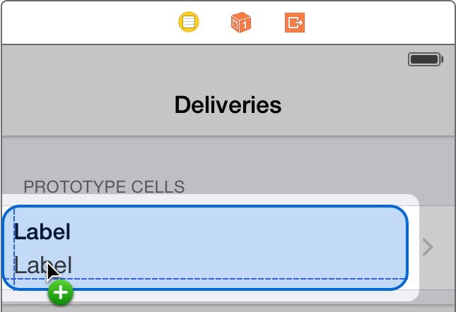 Add a second label to the cell