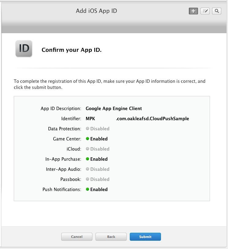 Confirm App ID