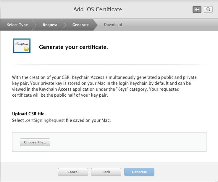 Generate your certificate