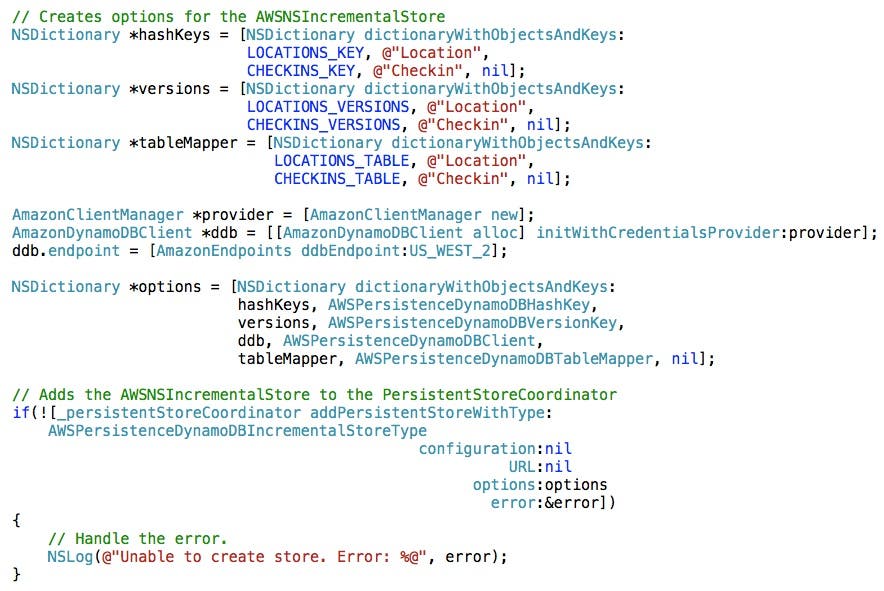 Persistent Store Coordinator setup