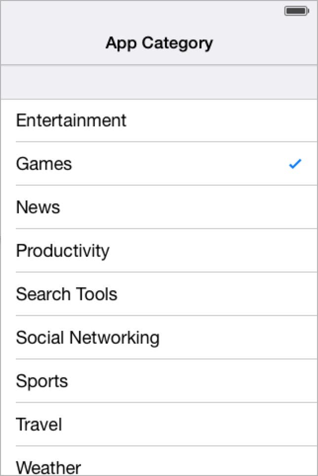 App Category Scene