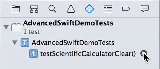 Run the testScientificCalculatorClear test